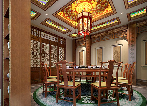 双鸭山中式古典风格家居装修设计效果图